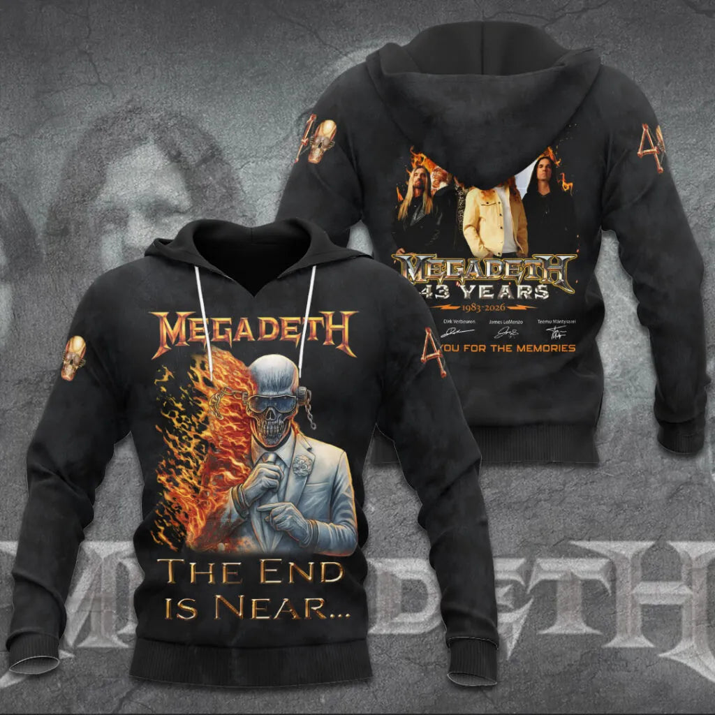 LIMITED EDITION - NEW CUSTOMIZED MEGADETH T-SHIRT, HOODIE, ZIP HOODIE
