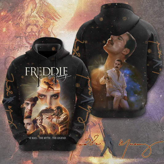 LIMITED EDITION - NEW CUSTOMIZED FREDDIE MERCURY T-SHIRT, HOODIE, ZIP HOODIE