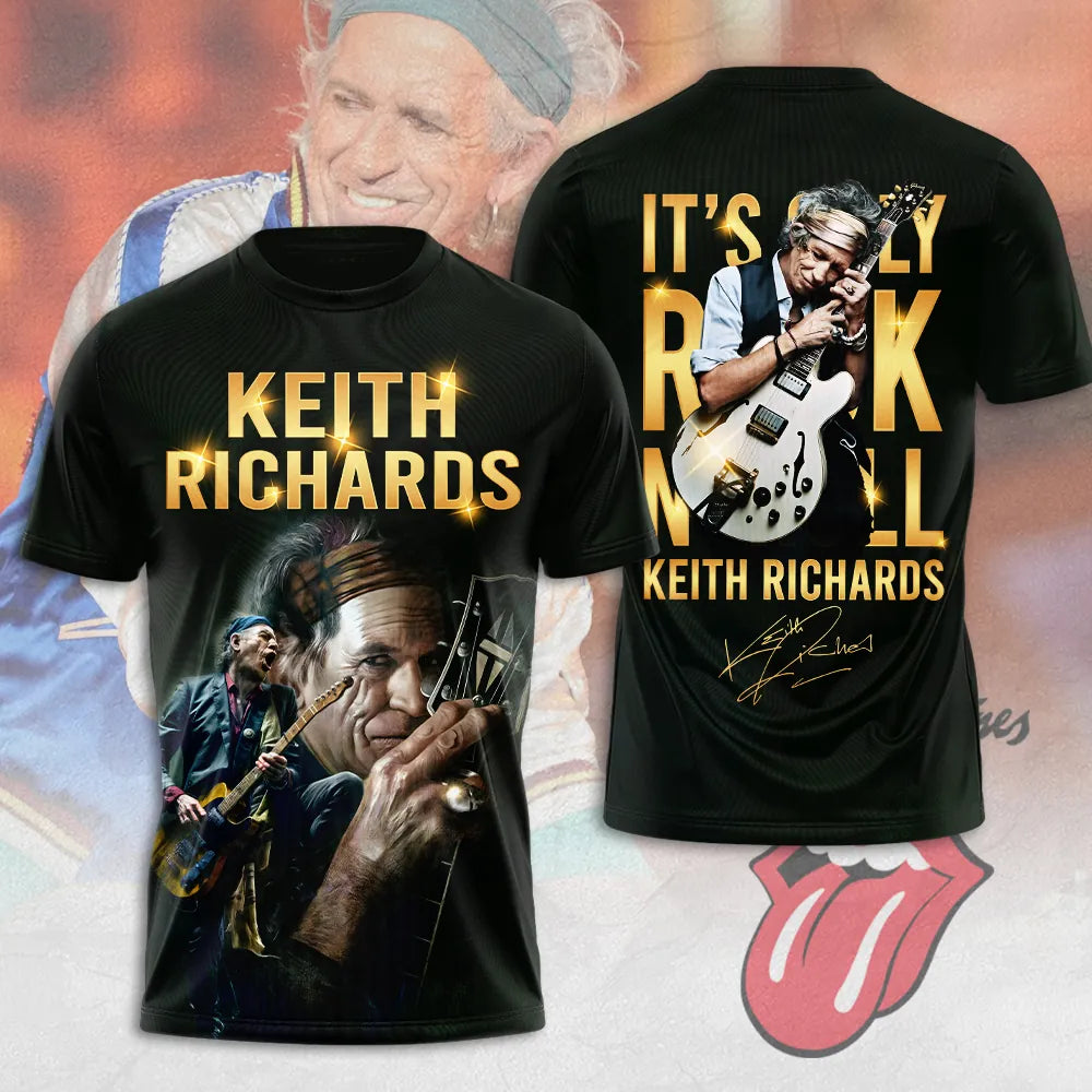 LIMITED EDITION - NEW CUSTOMIZED THE ROLLING STONES X KEITH RICHARDS T-SHIRT, HOODIE, ZIP HOODIE
