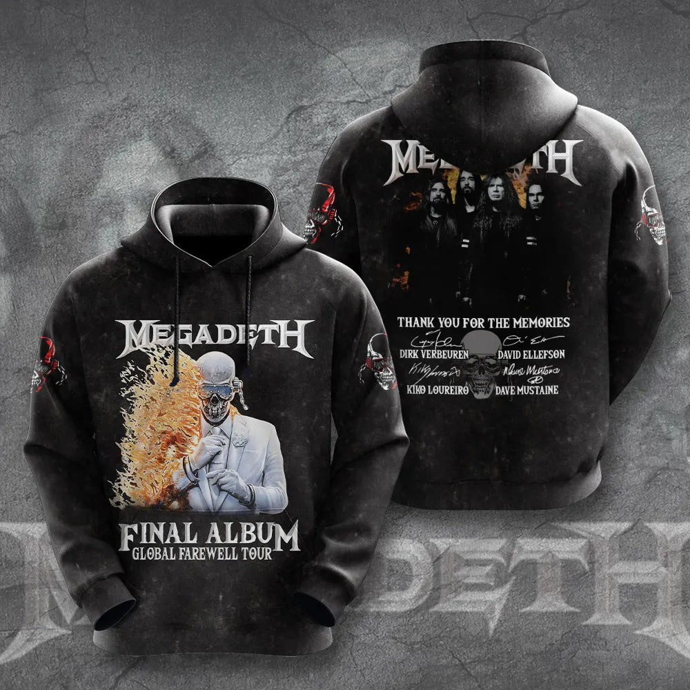 LIMITED EDITION - NEW CUSTOMIZED MEGADETH T-SHIRT, HOODIE, ZIP HOODIE
