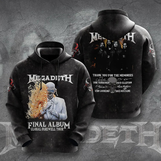 LIMITED EDITION - NEW CUSTOMIZED MEGADETH T-SHIRT, HOODIE, ZIP HOODIE