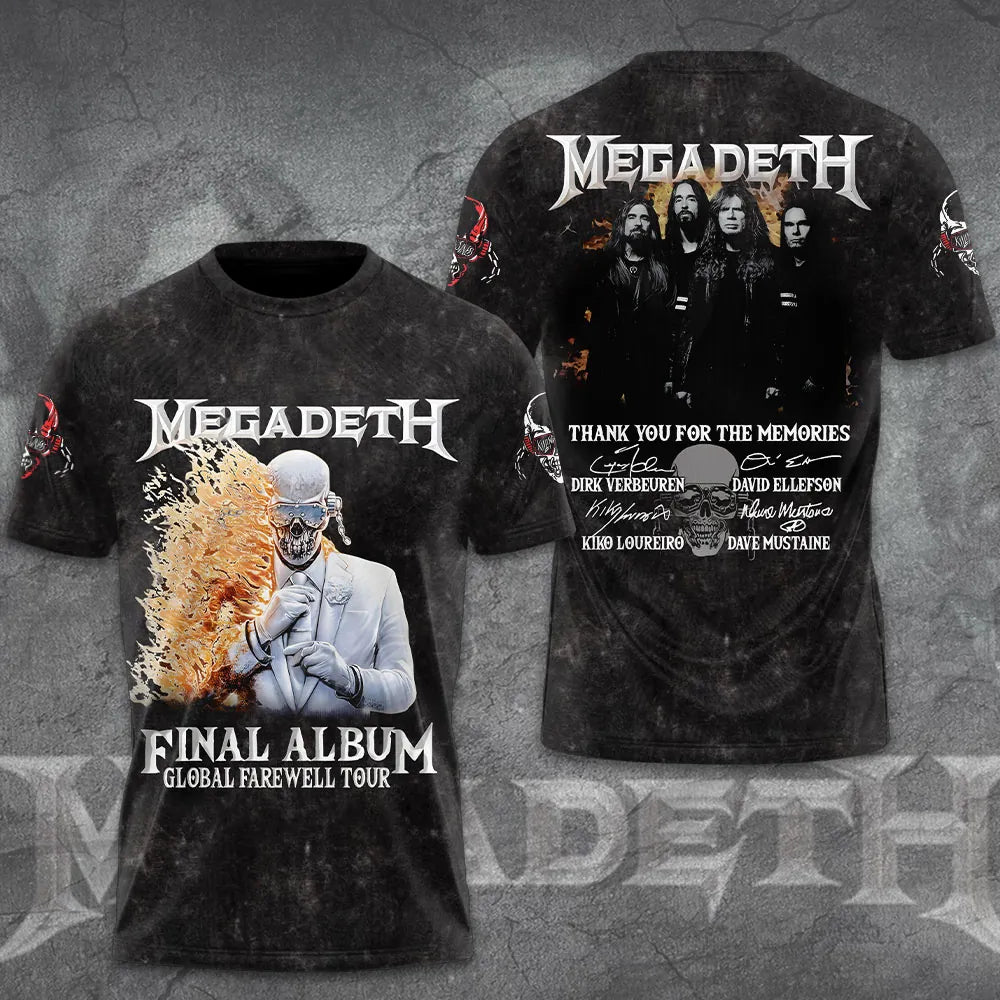 LIMITED EDITION - NEW CUSTOMIZED MEGADETH T-SHIRT, HOODIE, ZIP HOODIE