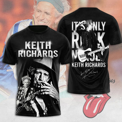 LIMITED EDITION - NEW CUSTOMIZED THE ROLLING STONES X KEITH RICHARDS T-SHIRT, HOODIE, ZIP HOODIE