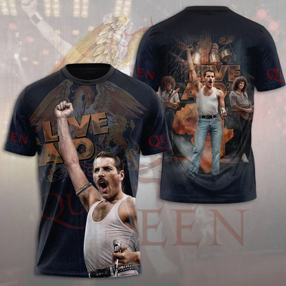 LIMITED EDITION - NEW CUSTOMIZED FREDDIE MERCURY T-SHIRT, HOODIE, ZIP HOODIE