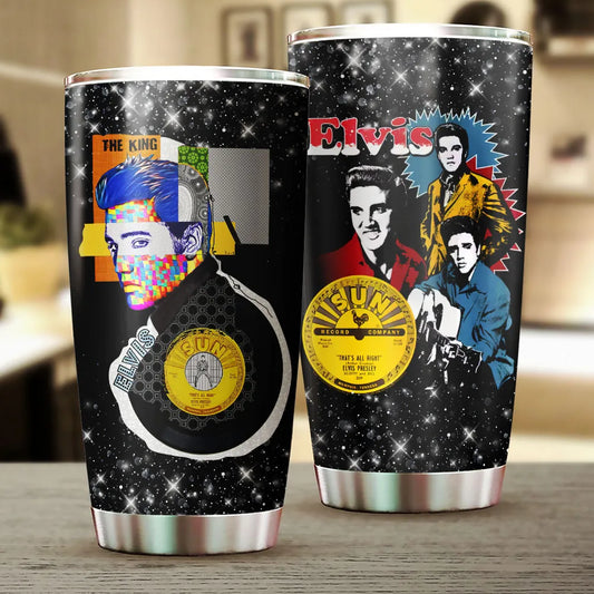 LIMITED EDITION - NEW CUSTOMIZED ELVIS PRESLEY TUMBLER CUP