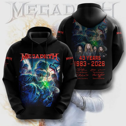LIMITED EDITION - NEW CUSTOMIZED MEGADETH T-SHIRT, HOODIE, ZIP HOODIE