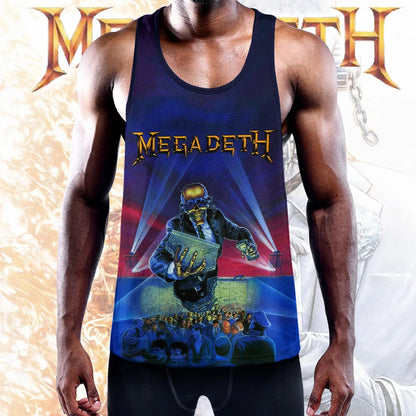 LIMITED EDITION - NEW CUSTOMIZED MEGADETH UNISEX TANK TOP