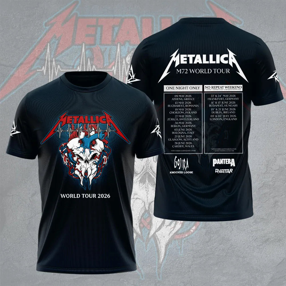 LIMITED EDITION - NEW CUSTOMIZED METALLICA T-SHIRT, HOODIE, ZIP HOODIE