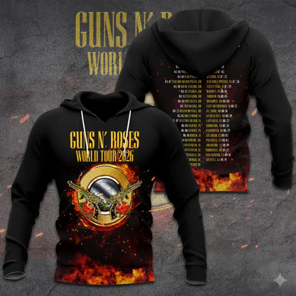 LIMITED EDITION - NEW CUSTOMIZED GUNS N’ ROSES T-SHIRT, HOODIE, ZIP HOODIE