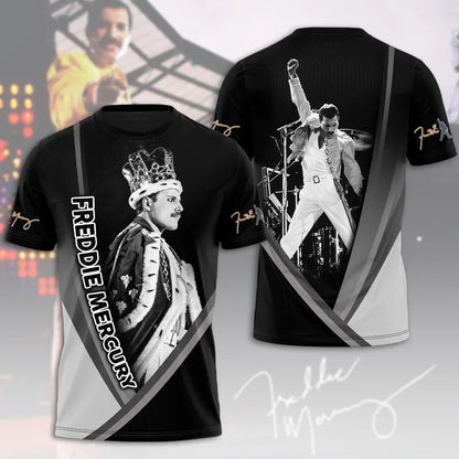 LIMITED EDITION - NEW CUSTOMIZED FREDDIE MERCURY T-SHIRT, HOODIE, ZIP HOODIE