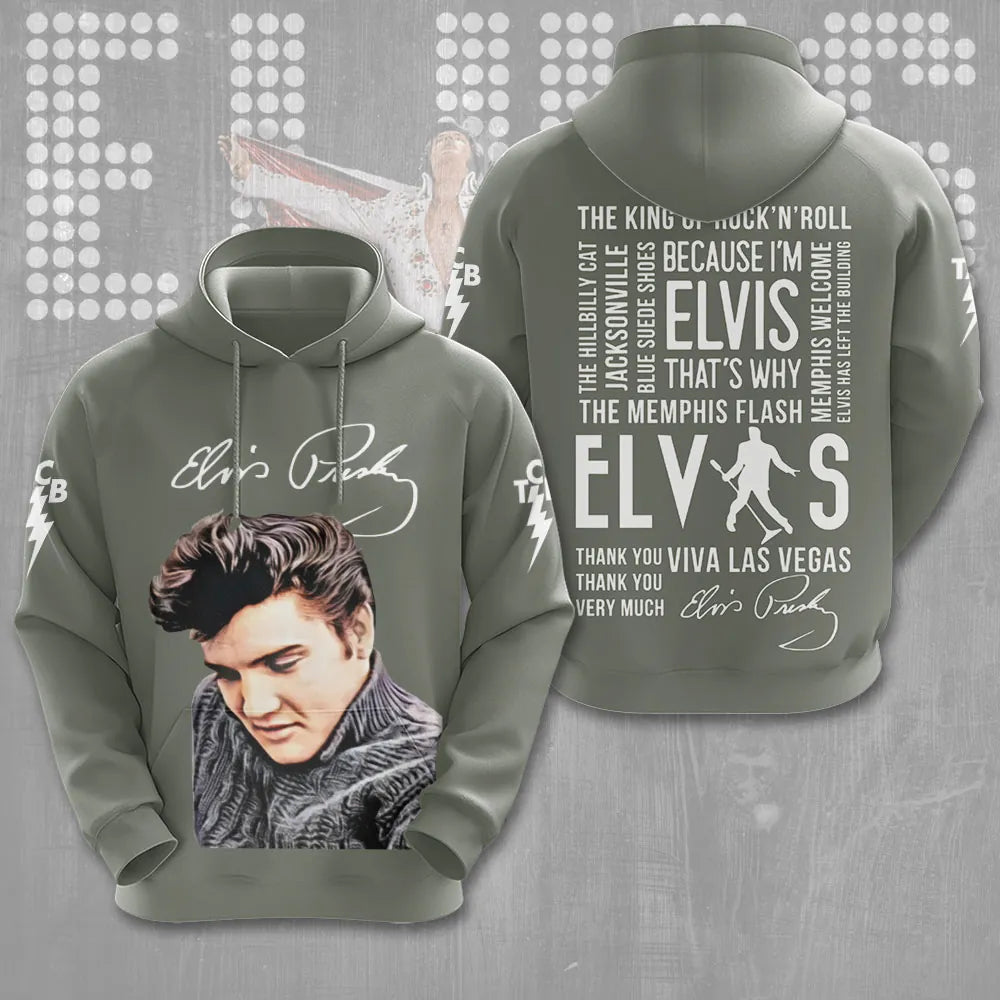 LIMITED EDITION - NEW CUSTOMIZED ELVIS PRESLEY T-SHIRT, HOODIE, ZIP HOODIE