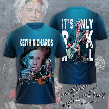 LIMITED EDITION - NEW CUSTOMIZED THE ROLLING STONES X KEITH RICHARDS T-SHIRT, HOODIE, ZIP HOODIE