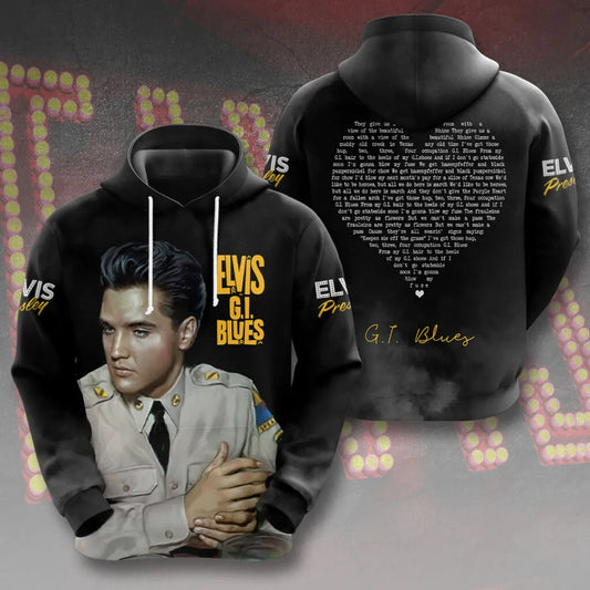 LIMITED EDITION - NEW CUSTOMIZED ELVIS PRESLEY T-SHIRT, HOODIE, ZIP HOODIE