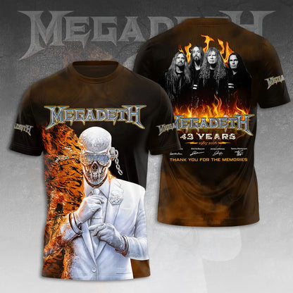 LIMITED EDITION - NEW CUSTOMIZED MEGADETH T-SHIRT, HOODIE, ZIP HOODIE