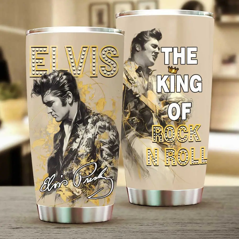 LIMITED EDITION - NEW CUSTOMIZED ELVIS PRESLEY TUMBLER CUP