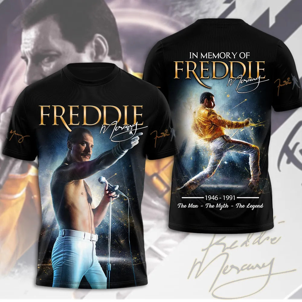 LIMITED EDITION - NEW CUSTOMIZED FREDDIE MERCURY T-SHIRT, HOODIE, ZIP HOODIE