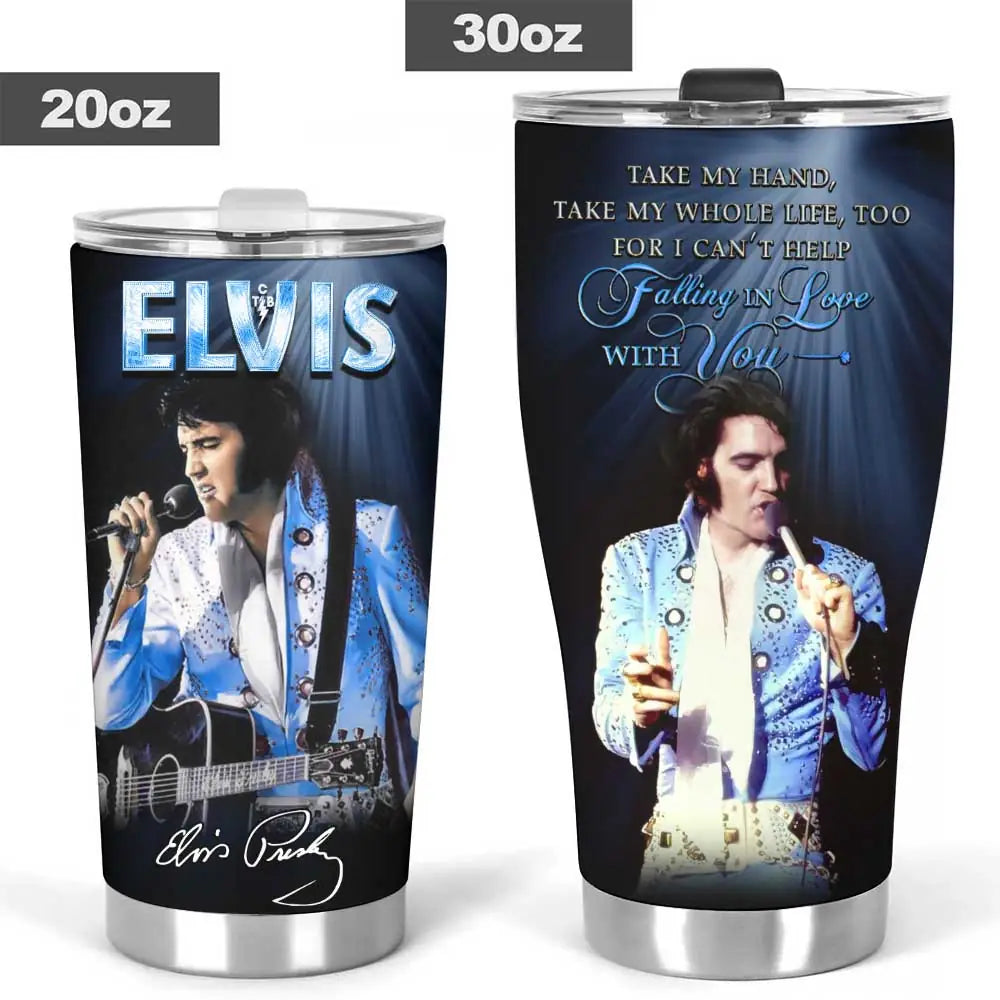 LIMITED EDITION - NEW CUSTOMIZED ELVIS PRESLEY TUMBLER CUP