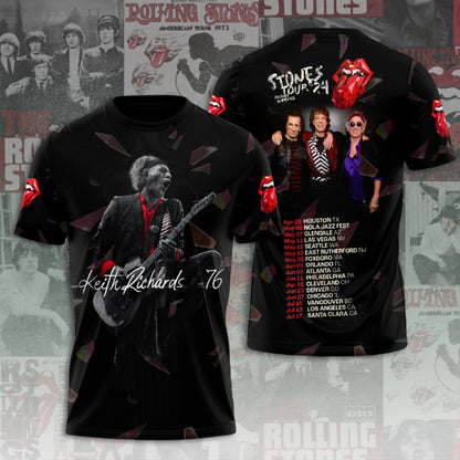 LIMITED EDITION - NEW CUSTOMIZED THE ROLLING STONES X KEITH RICHARDS T-SHIRT, HOODIE, ZIP HOODIE