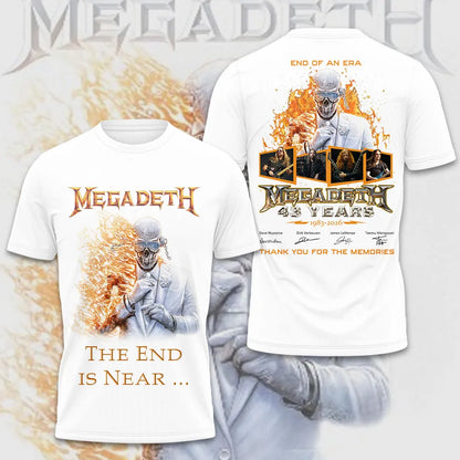 LIMITED EDITION - NEW CUSTOMIZED MEGADETH T-SHIRT, HOODIE, ZIP HOODIE