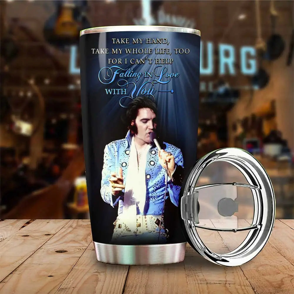 LIMITED EDITION - NEW CUSTOMIZED ELVIS PRESLEY TUMBLER CUP