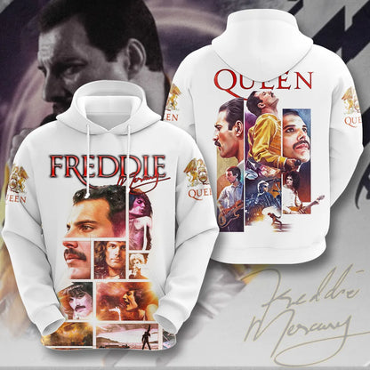 LIMITED EDITION - NEW CUSTOMIZED FREDDIE MERCURY T-SHIRT, HOODIE, ZIP HOODIE