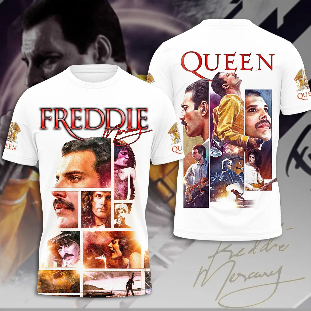 LIMITED EDITION - NEW CUSTOMIZED FREDDIE MERCURY T-SHIRT, HOODIE, ZIP HOODIE