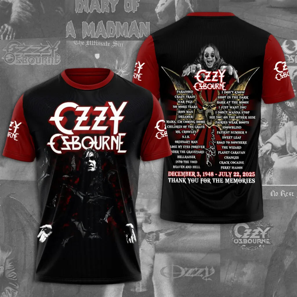 LIMITED EDITION - NEW CUSTOMIZED BLACK SABBATH x OZZY OSBOURNE T-SHIRT, HOODIE, ZIP HOODIE
