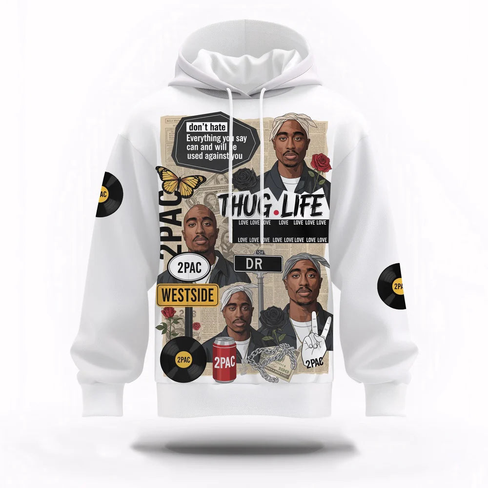 LIMITED EDITION - NEW CUSTOMIZED TUPAC SHAKUR T-SHIRT, HOODIE, ZIP HOODIE