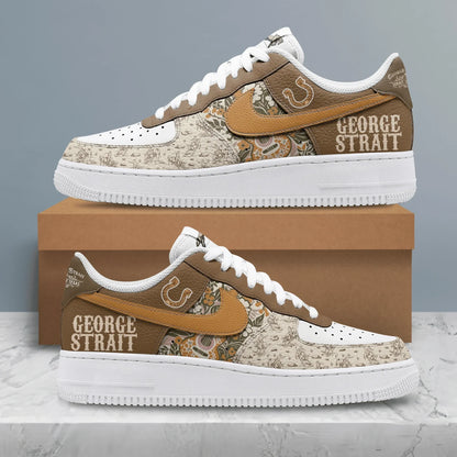 LIMITED EDITION - NEW CUSTOMIZED GEORGE STRAIT AF1 SHOES