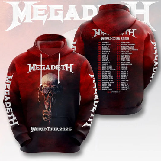 LIMITED EDITION - NEW CUSTOMIZED MEGADETH T-SHIRT, HOODIE, ZIP HOODIE