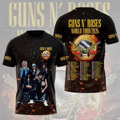 LIMITED EDITION - NEW CUSTOMIZED GUNS N’ ROSES T-SHIRT, HOODIE, ZIP HOODIE