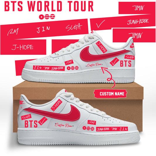 LIMITED EDITION - BTS COMEBACK WORLD TOUR AF1 SHOES