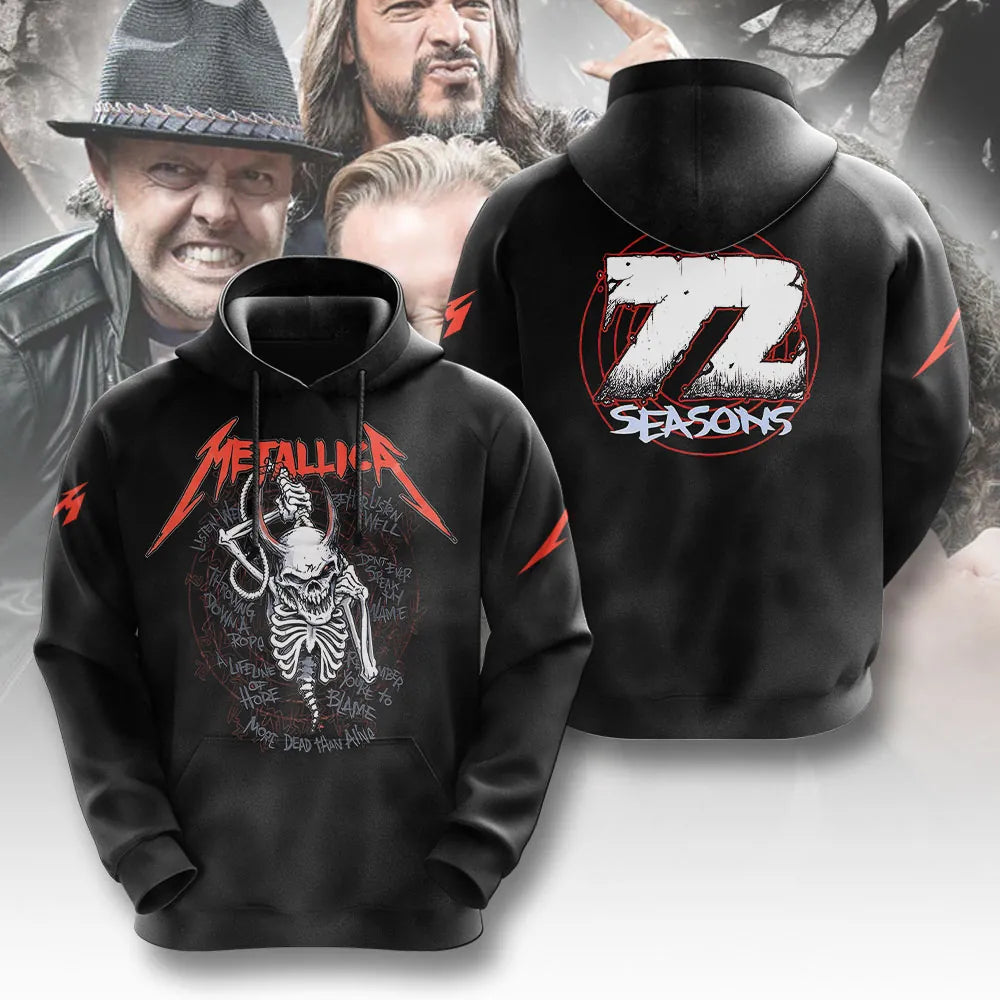 LIMITED EDITION - NEW CUSTOMIZED METALLICA T-SHIRT, HOODIE, ZIP HOODIE