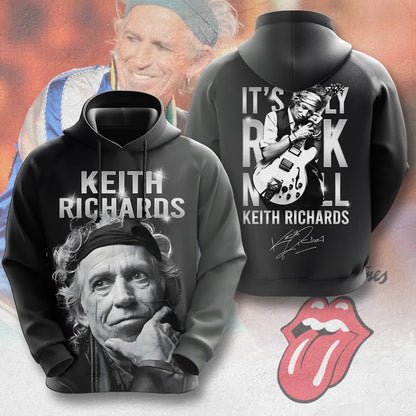 LIMITED EDITION - NEW CUSTOMIZED THE ROLLING STONES X KEITH RICHARDS T-SHIRT, HOODIE, ZIP HOODIE