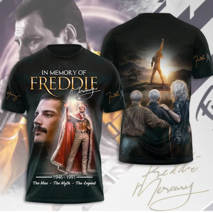 LIMITED EDITION - NEW CUSTOMIZED FREDDIE MERCURY T-SHIRT, HOODIE, ZIP HOODIE