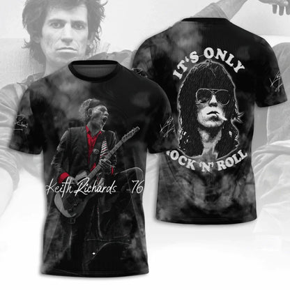 LIMITED EDITION - NEW CUSTOMIZED THE ROLLING STONES X KEITH RICHARDS T-SHIRT, HOODIE, ZIP HOODIE