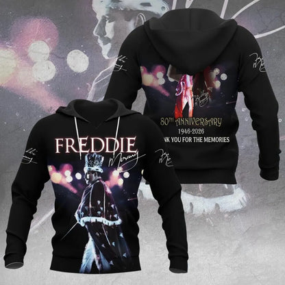 LIMITED EDITION - NEW CUSTOMIZED FREDDIE MERCURY T-SHIRT, HOODIE, ZIP HOODIE