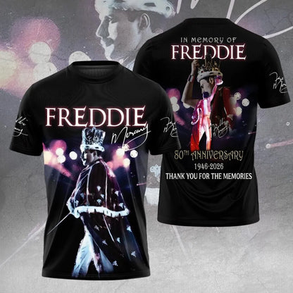 LIMITED EDITION - NEW CUSTOMIZED FREDDIE MERCURY T-SHIRT, HOODIE, ZIP HOODIE