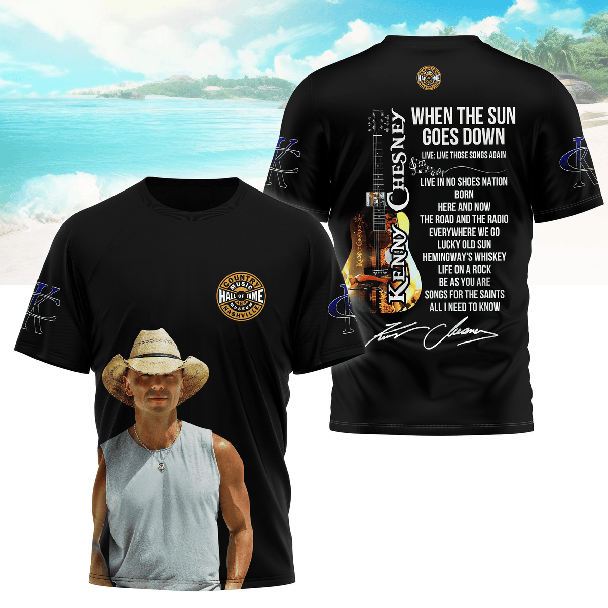LIMITED EDITION - NEW CUSTOMIZED KENNY CHESNEY T-SHIRT, HOODIE, ZIP HOODIE