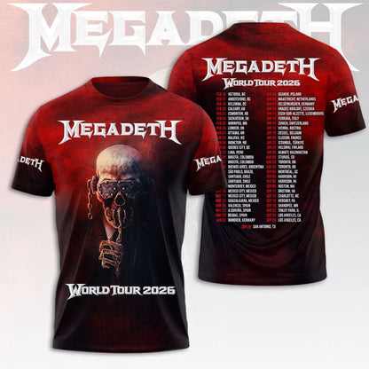 LIMITED EDITION - NEW CUSTOMIZED MEGADETH T-SHIRT, HOODIE, ZIP HOODIE