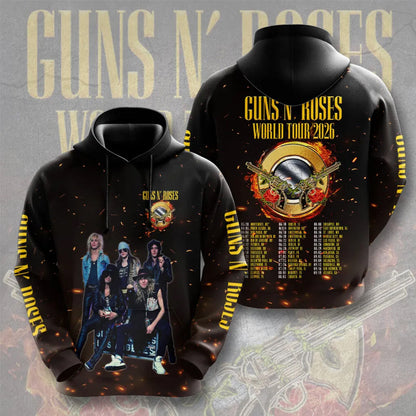 LIMITED EDITION - NEW CUSTOMIZED GUNS N’ ROSES T-SHIRT, HOODIE, ZIP HOODIE