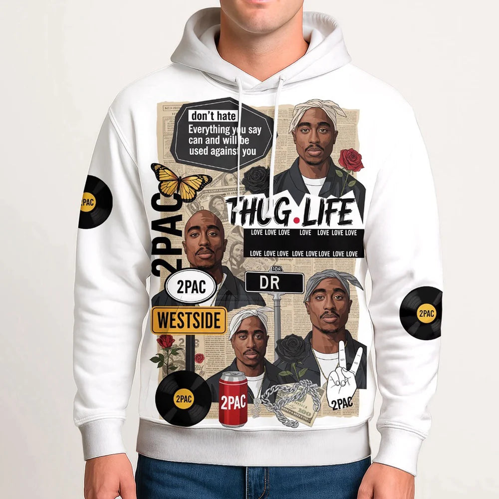 LIMITED EDITION - NEW CUSTOMIZED TUPAC SHAKUR T-SHIRT, HOODIE, ZIP HOODIE