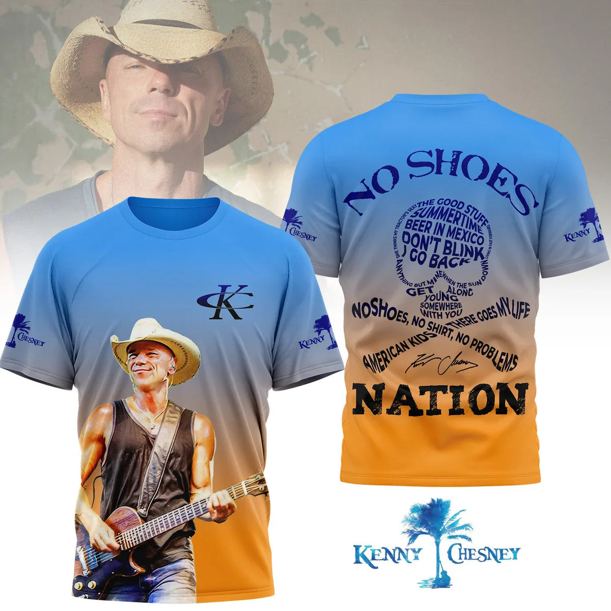 LIMITED EDITION - NEW CUSTOMIZED KENNY CHESNEY T-SHIRT, HOODIE, ZIP HOODIE
