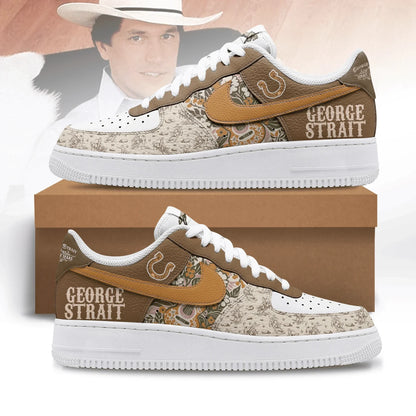 LIMITED EDITION - NEW CUSTOMIZED GEORGE STRAIT AF1 SHOES