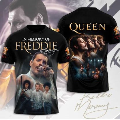 LIMITED EDITION - NEW CUSTOMIZED QUEEN BAND X FREDDIE MERCURY T-SHIRT, HOODIE, ZIP HOODIE