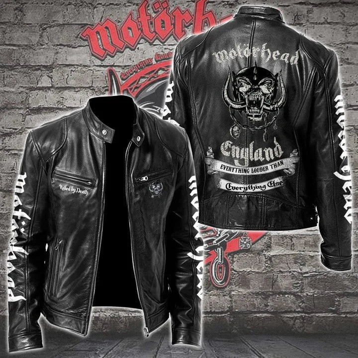 LIMITED EDITION - NEW CUSTOMIZED MOTÖRHEAD MOTORCYCLE LEATHER JACKET