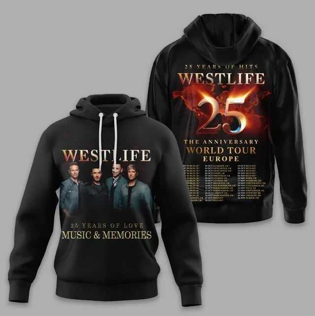 LIMITED EDITION - NEW CUSTOMIZED WESTLIFE T-SHIRT, HOODIE, ZIP HOODIE