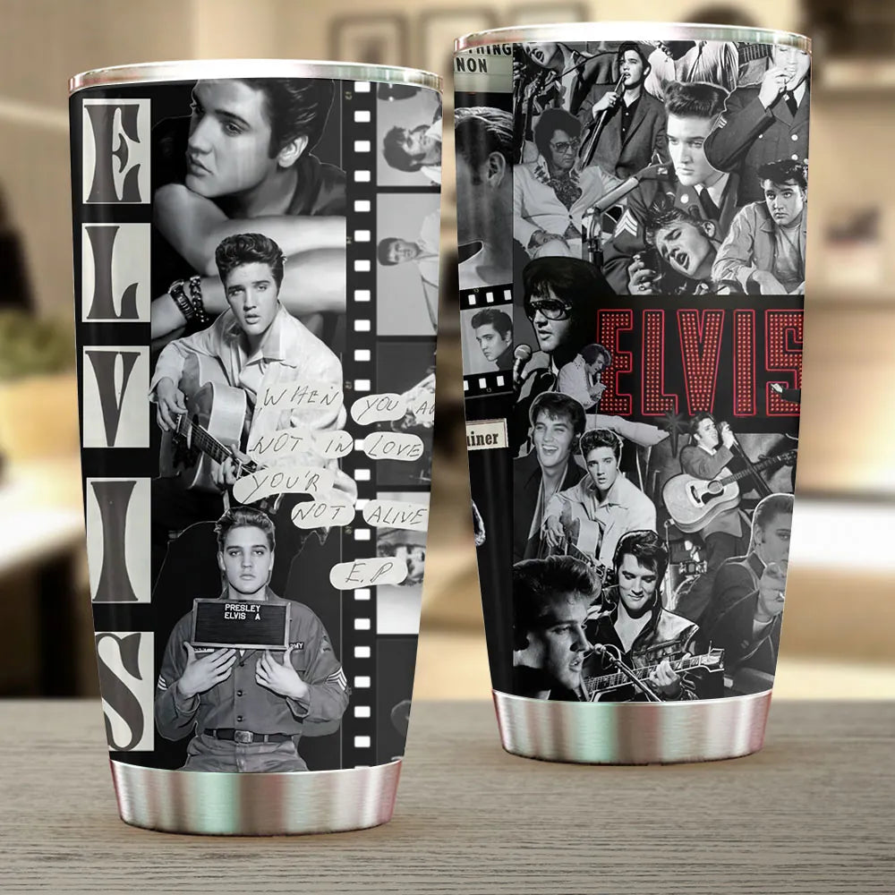 LIMITED EDITION - NEW CUSTOMIZED ELVIS PRESLEY TUMBLER CUP
