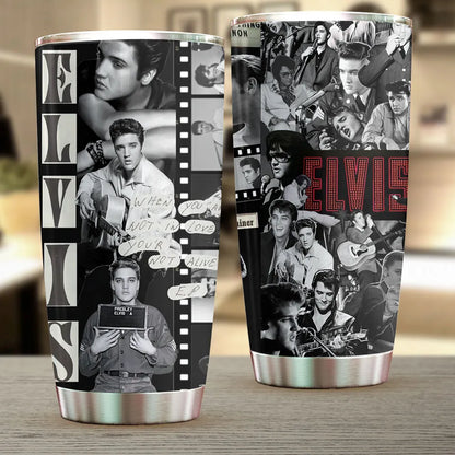 LIMITED EDITION - NEW CUSTOMIZED ELVIS PRESLEY TUMBLER CUP
