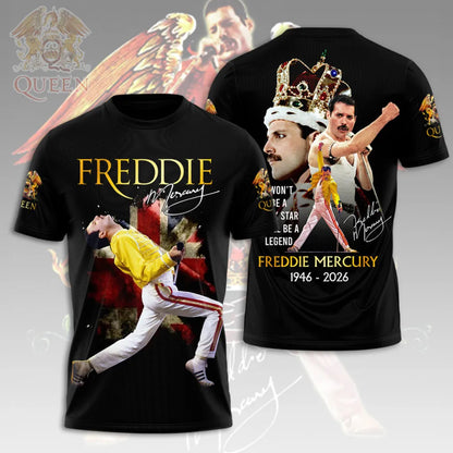 LIMITED EDITION - NEW CUSTOMIZED FREDDIE MERCURY T-SHIRT, HOODIE, ZIP HOODIE